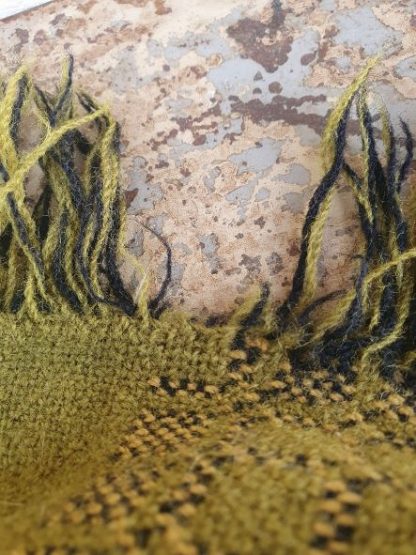 Welsh blanket, Hannah Jones designed blanket, 100% wool blanket, green wool blanket, Penmachno Mill, Welsh wool mill